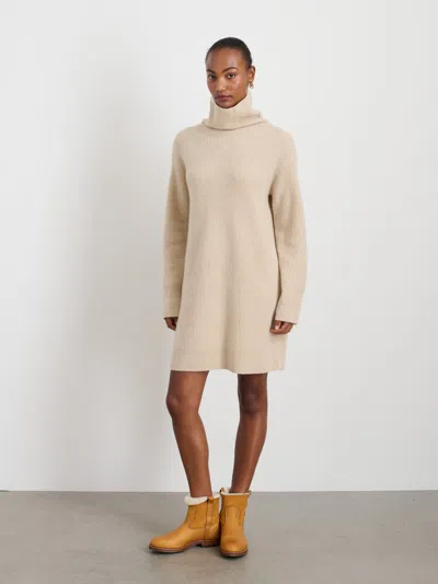 Alex Mill Simone Sweater Dress In Cashmere In Alabaster