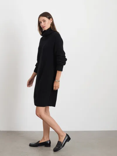 Alex Mill Simone Sweater Dress In Cashmere In Black