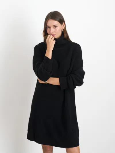 Alex Mill Simone Sweater Dress In Cashmere In Black