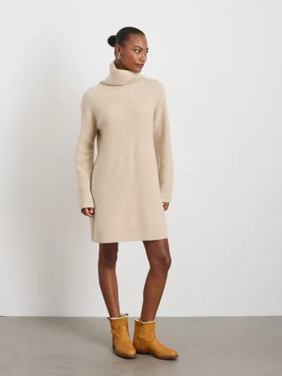 Alex Mill Simone Sweater Dress In Cashmere In Alabaster