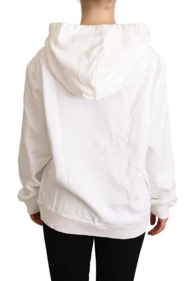 Dolce & Gabbana White L'amore Motive Hooded Women's Sweater In White