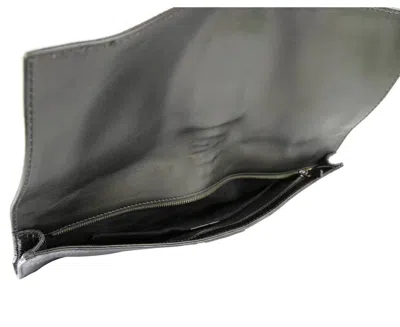 Gucci Women's Dark Green Python Large Soft Stirrup Clutch Bag In Dark Green