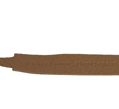 Gucci Women's Chain Tassel Gold / Beige Leather Belt (85 / 34) In Gold / Beige