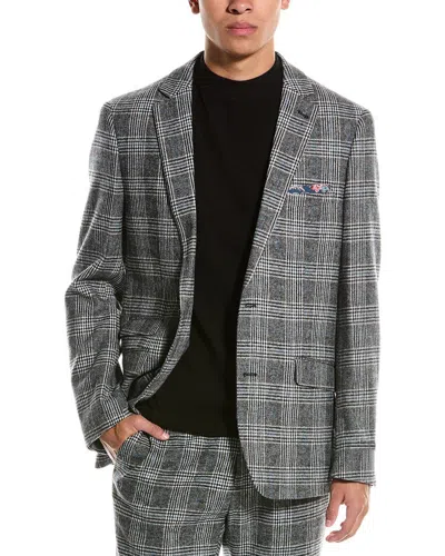 Paisley & Gray Dover Slim Fit Wool-blend Jacket In Black