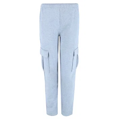 Polysar Women's Cargo Pocket Sweat Pants In Grey