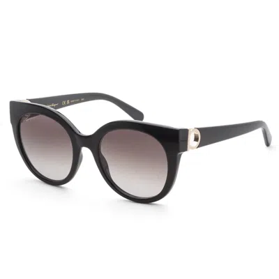 Ferragamo Sunglasses Sf1031s-001-53-20-140 Non-polarized In Black