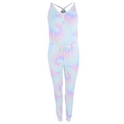 Overslept Women's Tie Dye Knit Jumper Pajama In Multi