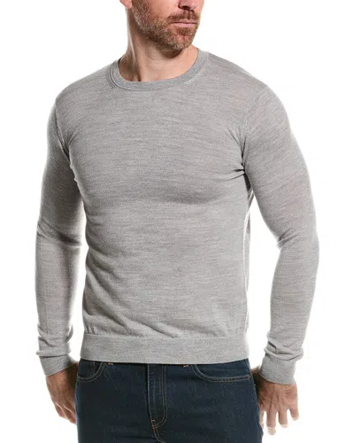 Reiss Wessex Crewneck Wool Sweater In Grey