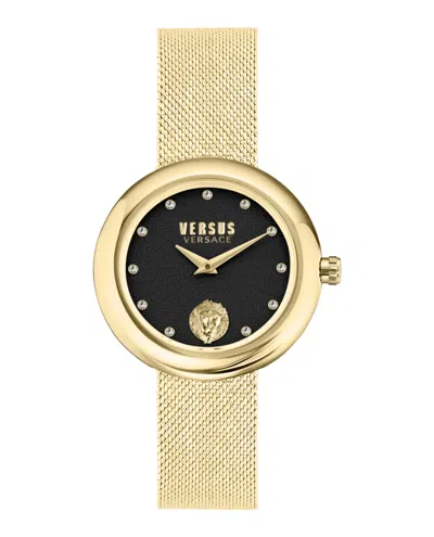 Versus Versace Lea Bracelet Watch Woman Wrist Watch Gold Size Onesize Stainless Steel In Multi