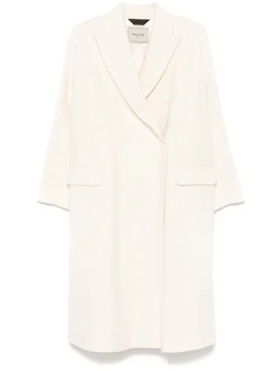 Paltò Arianna Wool Coat In White