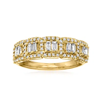 Ross-simons Diamond Ring In 14kt Yellow Gold In White