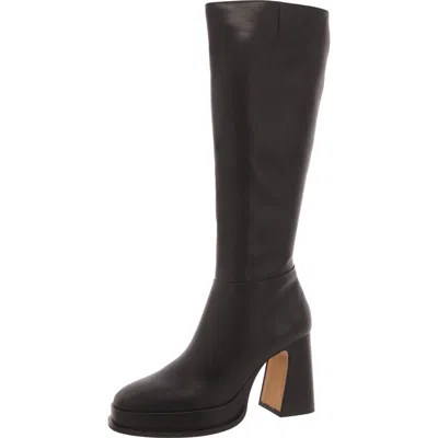 Steve Madden Dextra Womens Block Heel Tall Over-the-knee Boots In Black