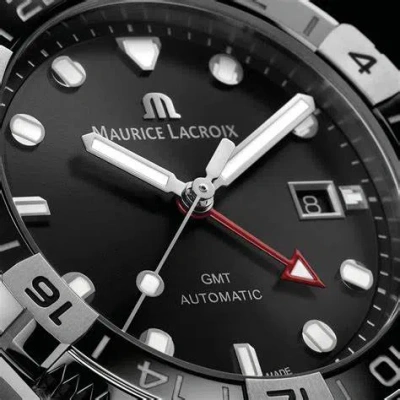 MAURICE LACROIX MAURICE LACROIX AI6158-SS00F-330-A MEN'S AIKON VENTURER GMT 43MM WATCH, BLACK DIAL, STAINLESS STEEL  