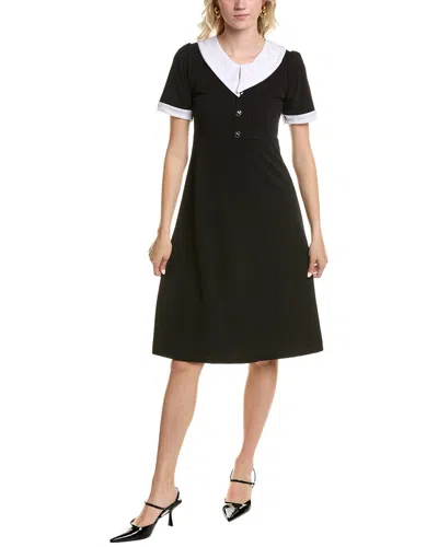 Femme Society Puritan Collar Mini Dress In Black