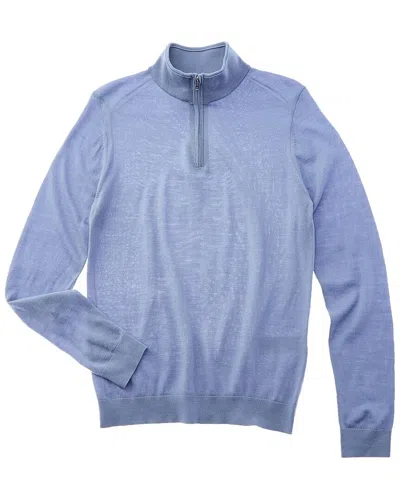 Reiss Blackhall Wool-blend Funnel Neck Sweater In Blue