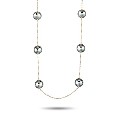 Swarovski Globe Strandage Rhodium-plated Crystal Long Necklace In Multi