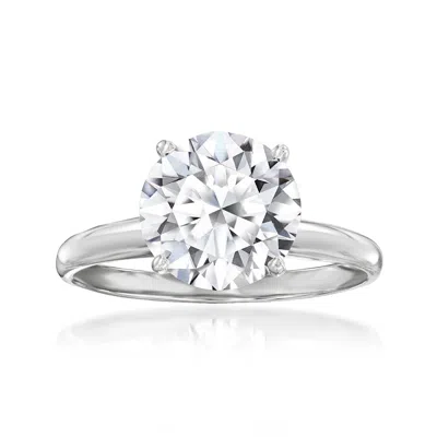 Ross-simons Lab-grown Diamond Solitaire Ring In 14kt White Gold In White