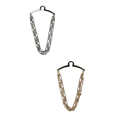 Competition Inc. Men's Double Figaro Link Style Tie Chain In Multi