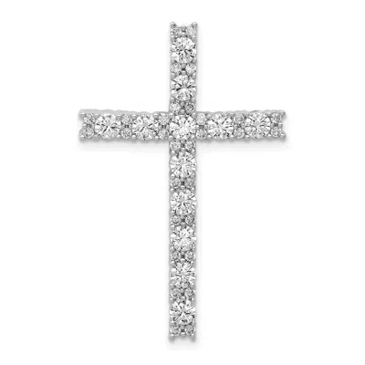 Diamond2deal 14k Gold Lab Grown Diamond Latin Cross Pendant (1ct, Vs, G-h) In White