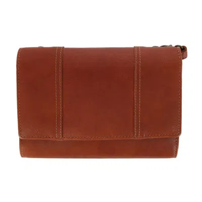 Paul & Taylor Women's Leather Organizer Crossbody Bag In Green