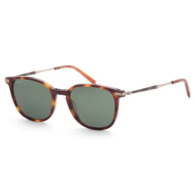 Ferragamo Salvatore  Green Square Men's Sunglasses Sf1015s 214 52 In Grey