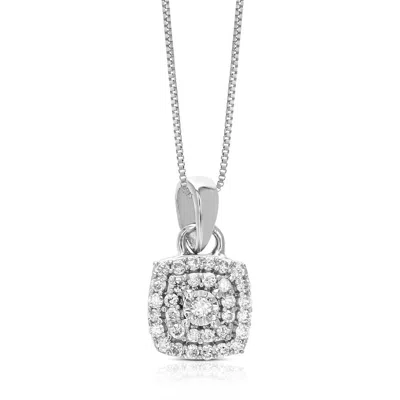 Vir Jewels 1/16 Cttw Lab Created Diamond Fashion Pendant 925 Sterling Silver Prong 1/3 Inch In Silver