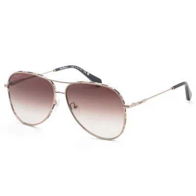 Ferragamo Women's 62mm Rose Gold Sunglasses In Multi