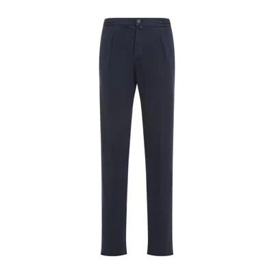 Shop Kiton Pants In Blue