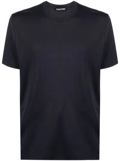 Shop Tom Ford T-shirts And Polos In Blue