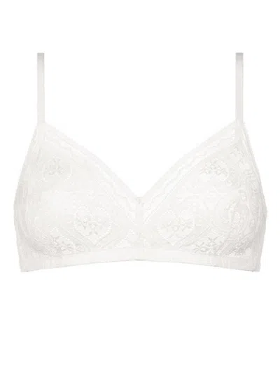 Eres Madeleine Graphic Triangle Bra In Yaourt