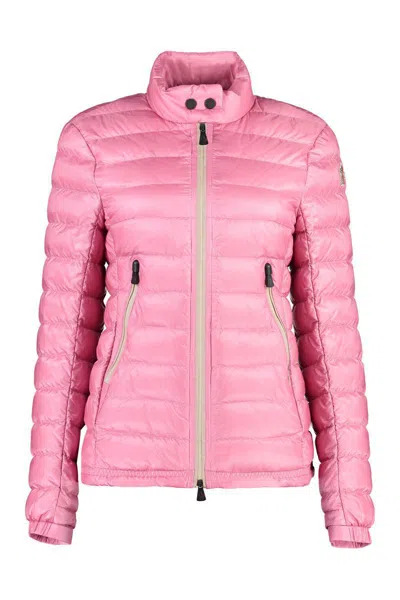 Shop Moncler Grenoble Walibi Full Zip Down Jacket In Pink