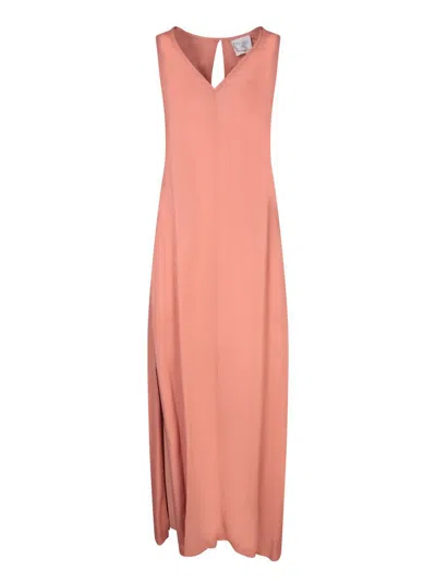Forte Forte Powder Pink Georgette Long Dress In Pink
