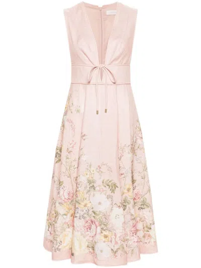 Shop Zimmermann Dresses In Pink