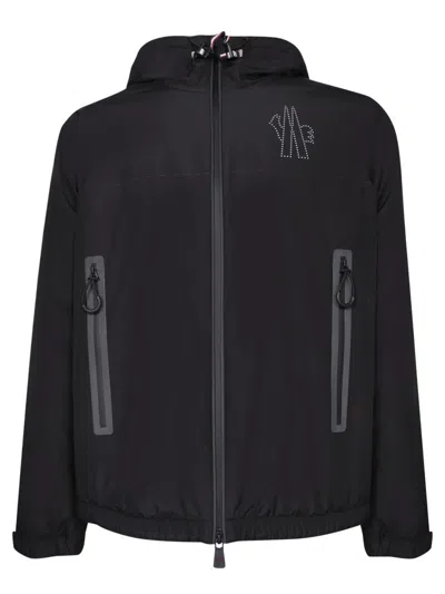 Moncler Padded Technical Poplin Jacket For Outdoor Activities In Black