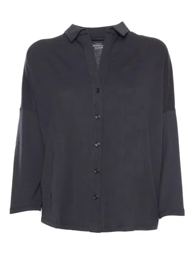 Filatures Du Lion Black T-shirt In Black