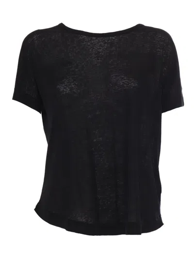 Filatures Du Lion T-shirt M/c In Black
