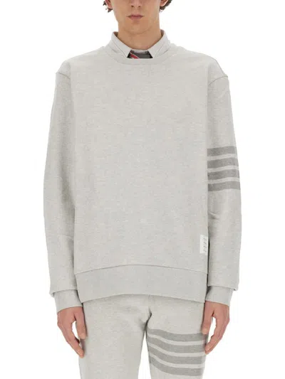 Shop Thom Browne 4bar Sweatshirt In Grey