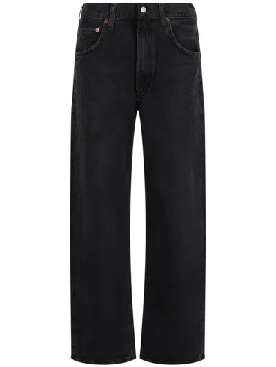 Shop Agolde Low Curve Jean In Black