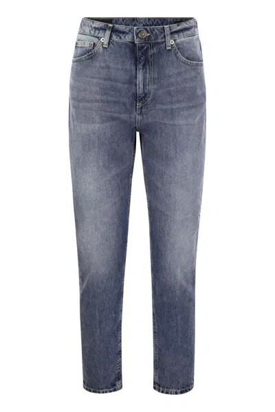 Dondup Cindy - Regular Stretch Denim Jeans In Navy