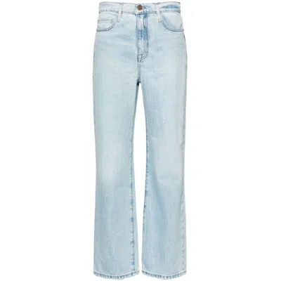Frame Le Baggy Palazzo High Waist Wide Leg Jeans In Blue