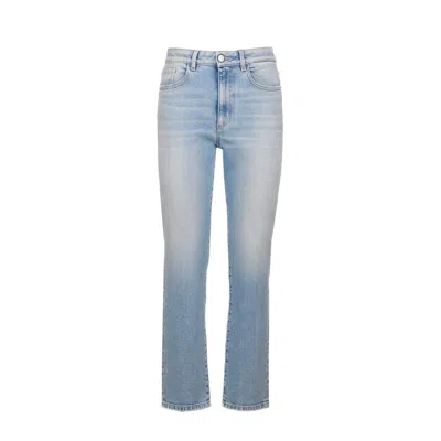 Icon Denim Logo Denim Jeans In Blue