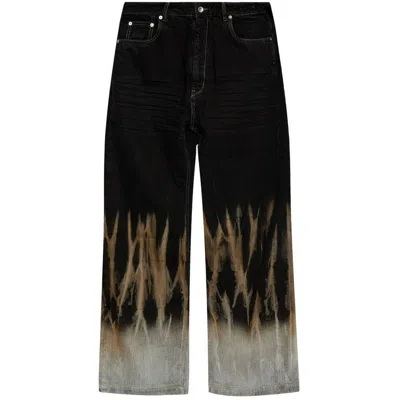 Rick Owens Drkshdw Black Porterville Double Jumbo Belas Cargo Pants In Black