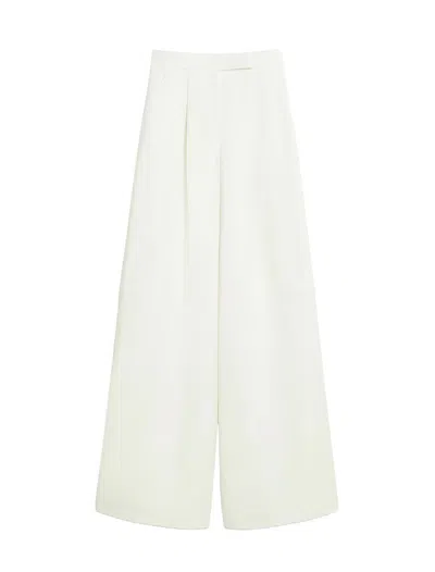 Shop Max Mara Trousers In Yellow