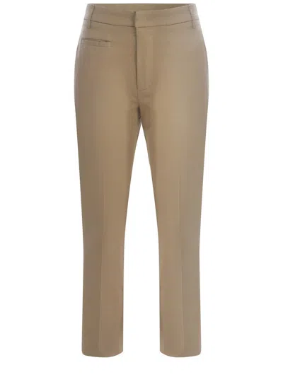 Dondup Trousers  Ariel Trousers Made Of Cotton In Beige