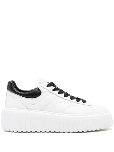 Hogan H-stripes Low-top Platform Sneakers In Multicolor
