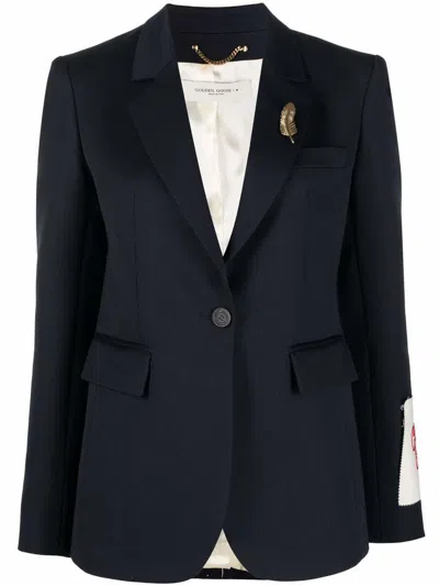 Shop Golden Goose Jackets In Blue