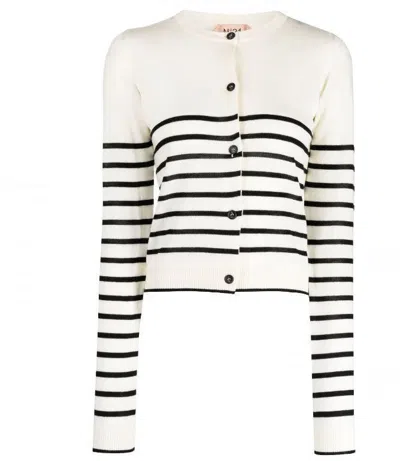 N°21 Woman Cardigan Ivory Size 8 Virgin Wool In Beige