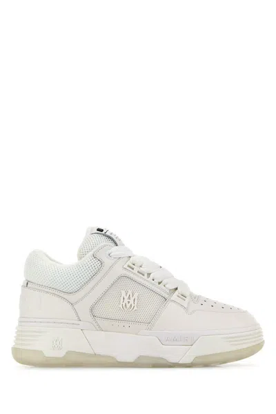 Amiri Ma-1 Leather-trim Mesh Sneakers In White