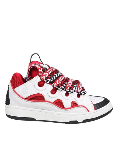 Shop Lanvin Sneakers In Red/white