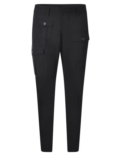 Shop Dsquared2 Trousers  "sexy Cargo" In Black